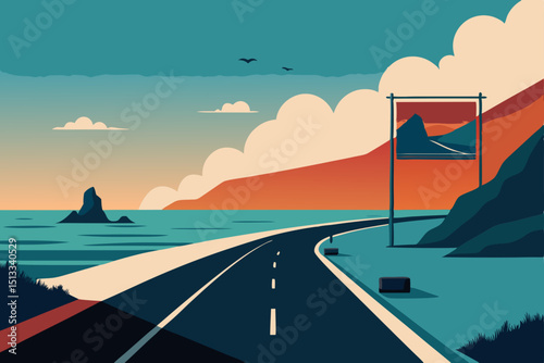 road to the sea
