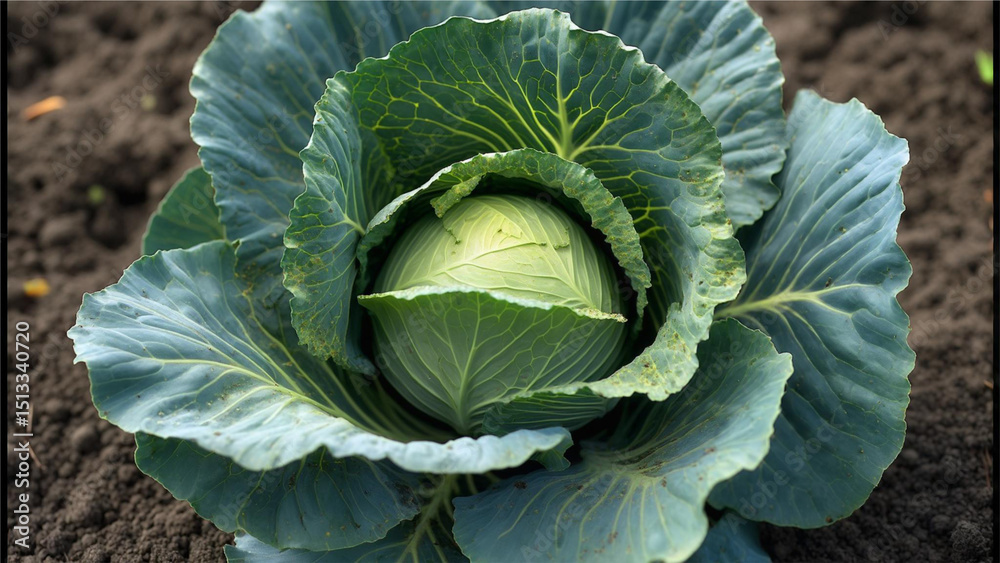 Fototapeta premium head of cabbage