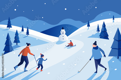 skiing in the alps