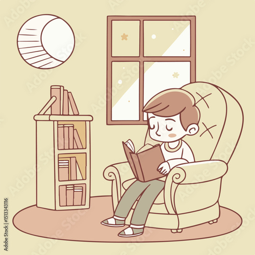 Illustration of a happy schoolgirl prepared for class symbolizing enthusiasm, confidence, and joy in education