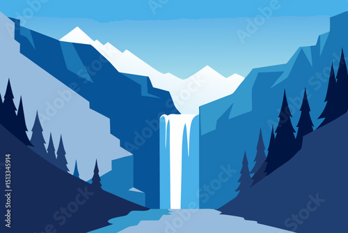 winter mountain landscape