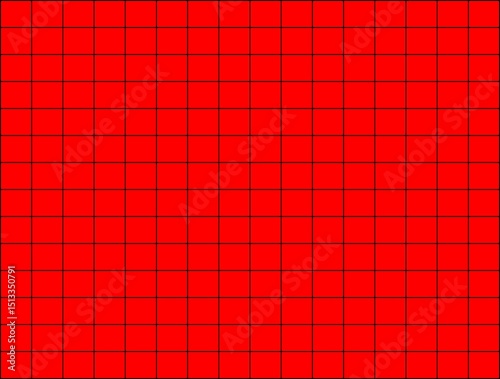 Bold Red & Black Grid Background: Striking Geometric Pattern for Energetic Designs, Gaming & Digital Art Projects