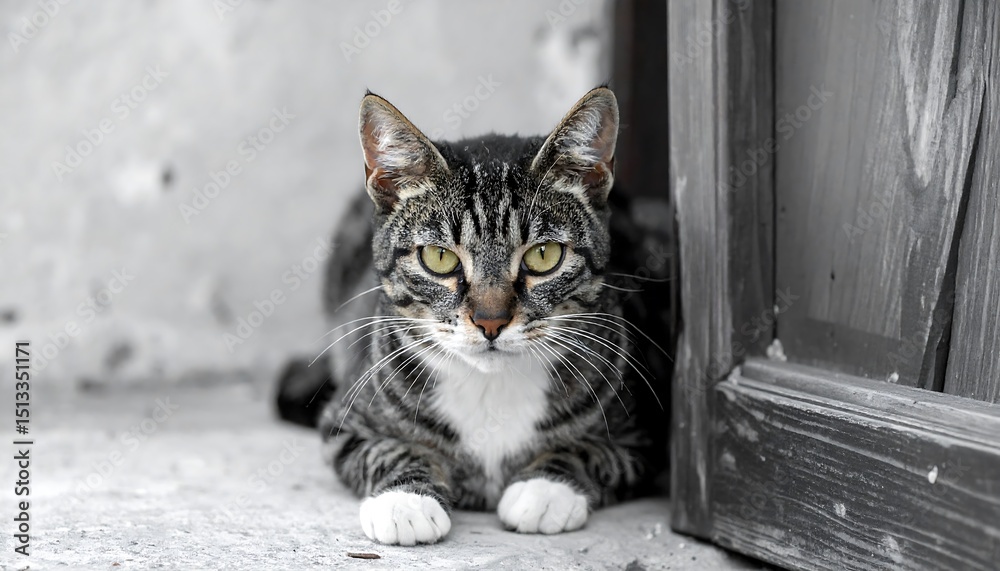 Obraz premium Visual Metaphor: Feline Charm