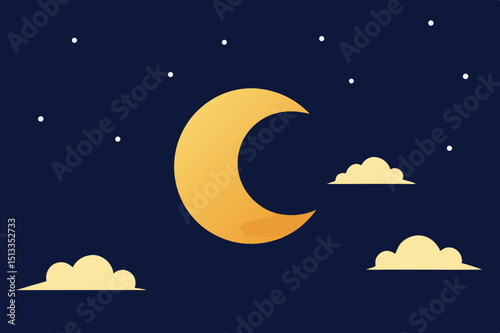 moon and stars