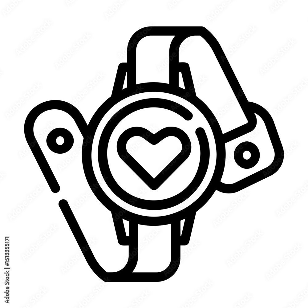 Obraz premium smartwatch Line Icon