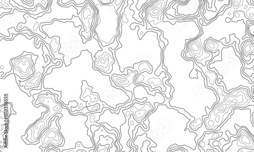 Abstract background vector and topographic patter line map background. silver line topography map contour background, geographic grid. Abstract gray topography contour map background design.  