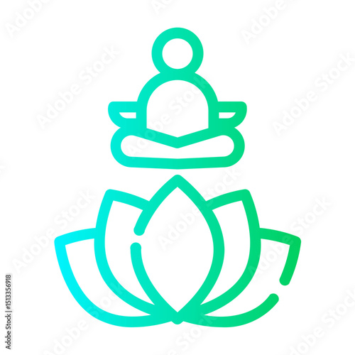 mediation Line Gradient Icon
