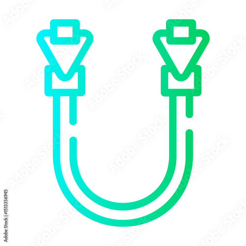 resistance band Line Gradient Icon