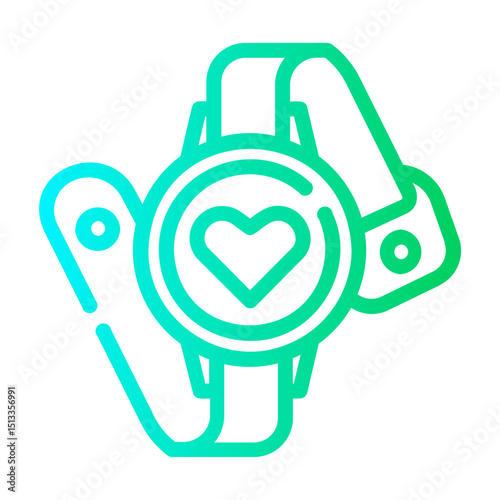 smartwatch Line Gradient Icon