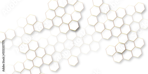Hexagonal pattern on minimalist background for line design, technology geometric mesh elegance texture. modern futuristic wallpaper, abstract polygonal honeycomb mosaic design.