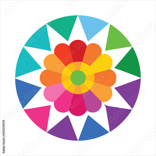 abstract flower vector illustration