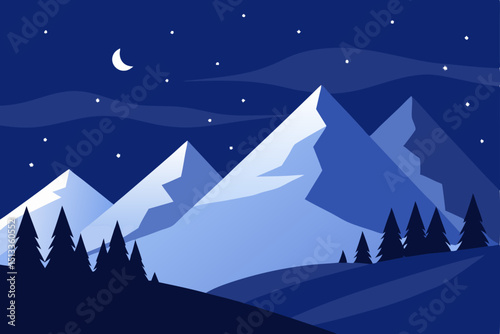 winter mountain landscape