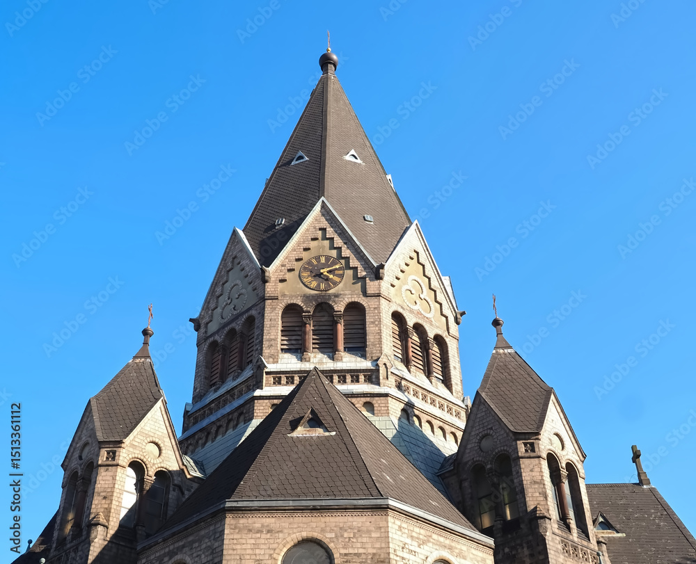 Obraz premium Russian orthodox church of St. John of Kronstadt in Hamburg Germany