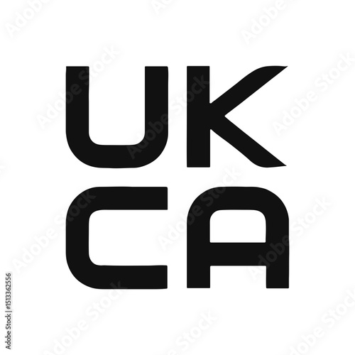 UKCA Certified Marked Icon vector logo