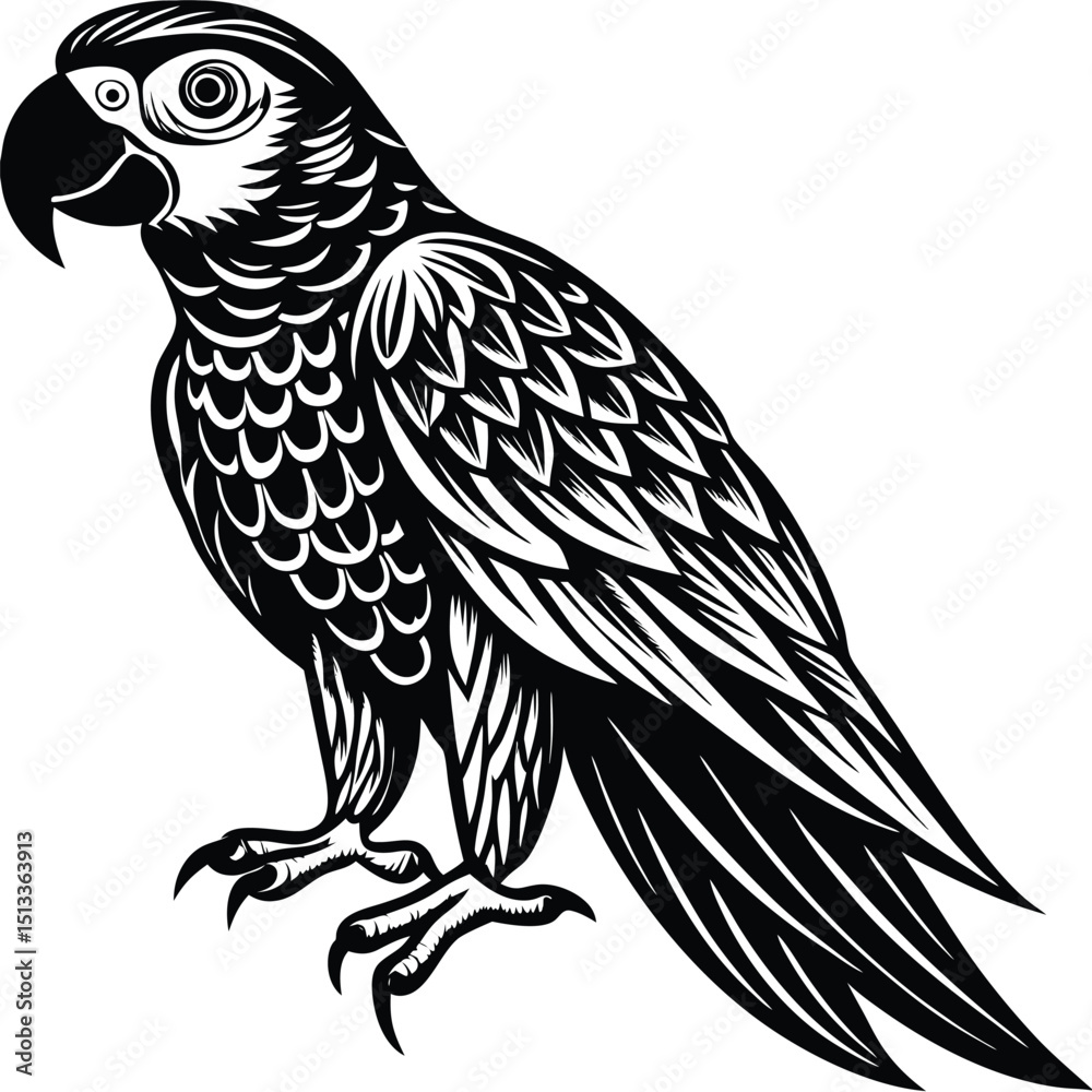 Obraz premium black and yellow macaw
