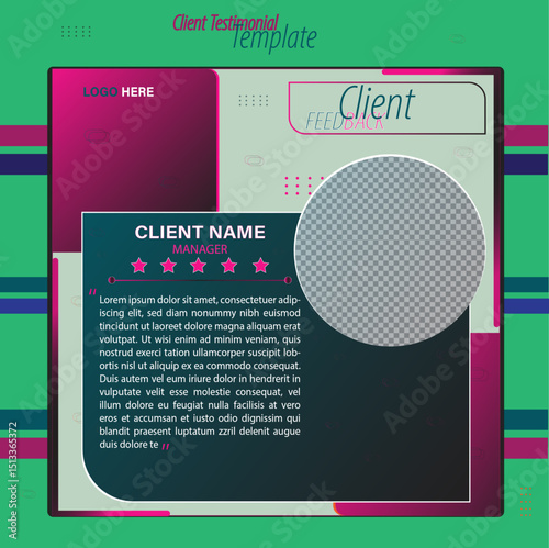 Client Testimonial Design. New client testimonial design template
