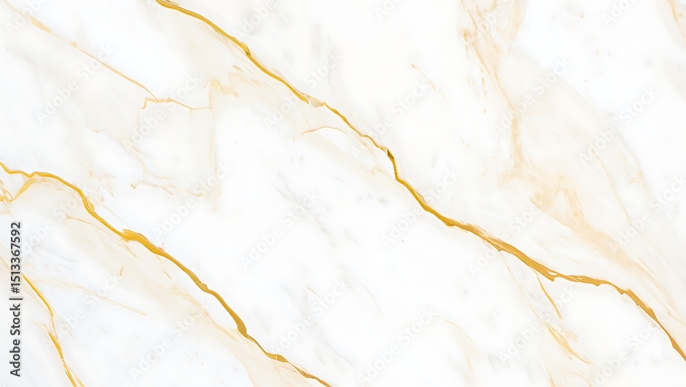Fototapeta premium Elegant White Marble Texture with Golden Veins Luxury Stone Surface for Interior Design Background for Premium Products and High End Architectural Visualization Projects