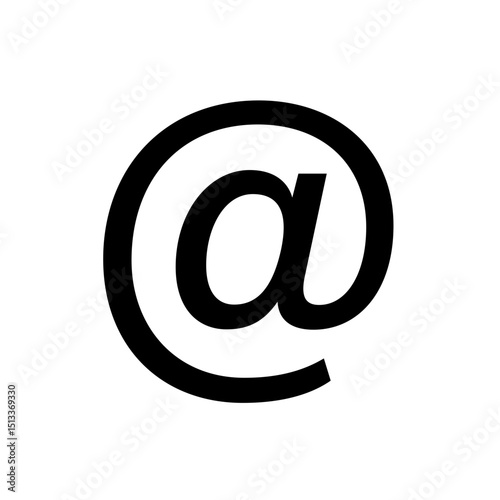 @ At sign. Address icon