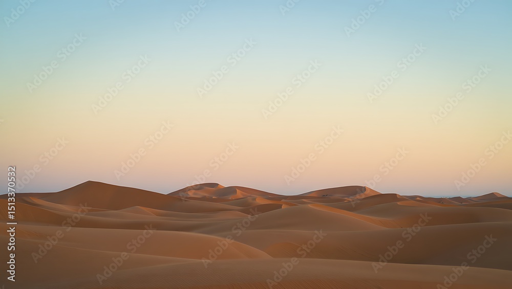 Serene Sunset over Rolling Sand Dunes A Desert Landscape Photography Serene Sunset over Rolling Sand Dunes A Desert Landscape Photography
