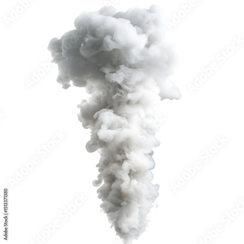 Realistic smoke effect isolated on transparent background. png