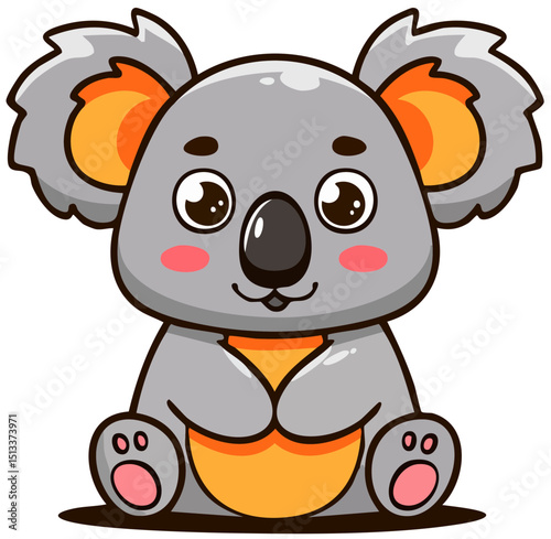 Happy Koala Character