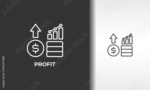 Profit Vector, Icon Or Logo Sign Isolated Symbol Illustration