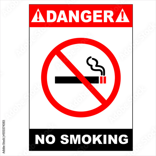 Minimalist no-smoking symbol illustration, ideal for public signage, 
    stickers, and anti-smoking campaign posters.
    Minimalist style, flat art design.