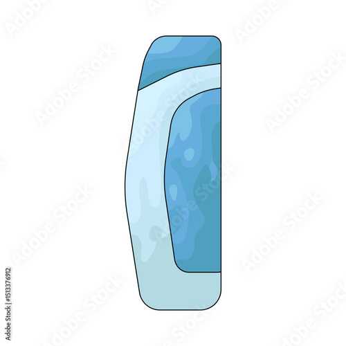 Illustration of shampoo bottle 