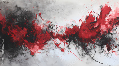 illustration for mental health discourse | identity implosion | existential blur | blood ochre and ink black | asymmetric dispersal | abstract warriors | dream contour linework | spontaneous ink