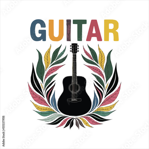 Guitar T-shirt Design