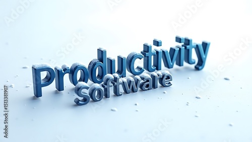 Increase efficiency with productivity software on a plain background