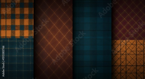 Fabric Swatches Plaid and Tartan Patterns