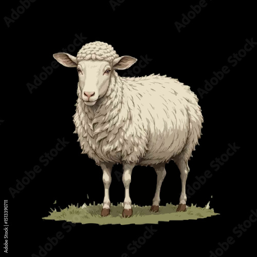 sheep with horns