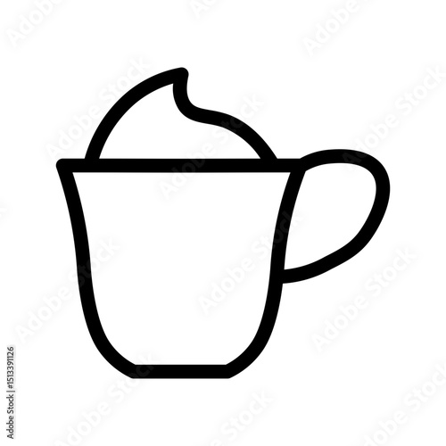 cappuccino line icon