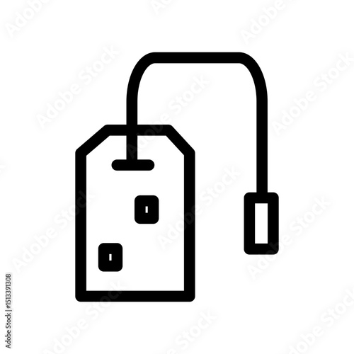 tea bag line icon