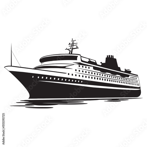 Cruise minimalist silhouette design