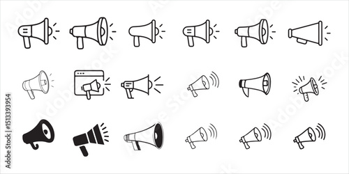 Simple Broadcast Speaker Icon - Public Message Amplifier