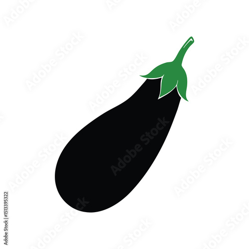 eggplant on a white background