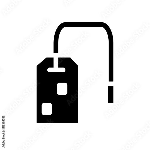 tea bag glyph icon