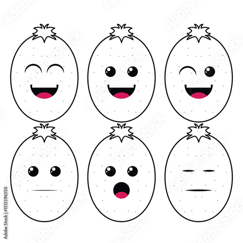 Sapodilla Fruit Emoticon
