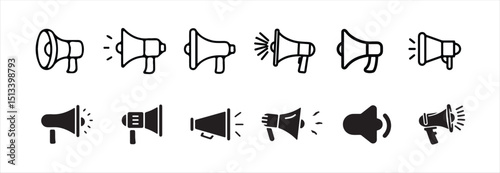 Loudspeaker Alert Icon - Sound Notification Symbol - Speaker Warning Sign