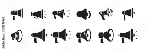 Loudspeaker Alert Icon - Sound Notification Symbol - Speaker Warning Sign