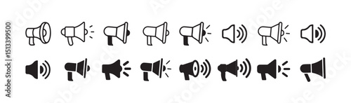 Muted Megaphone Icon – Sound Off Communication Symbol