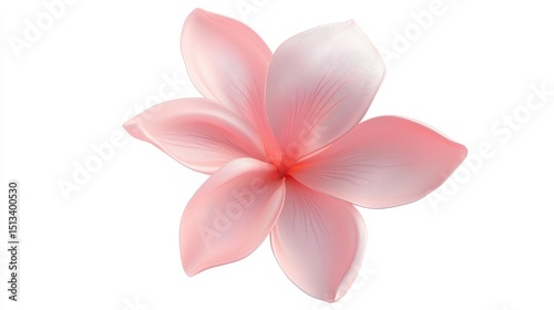 pink flower isolated on white