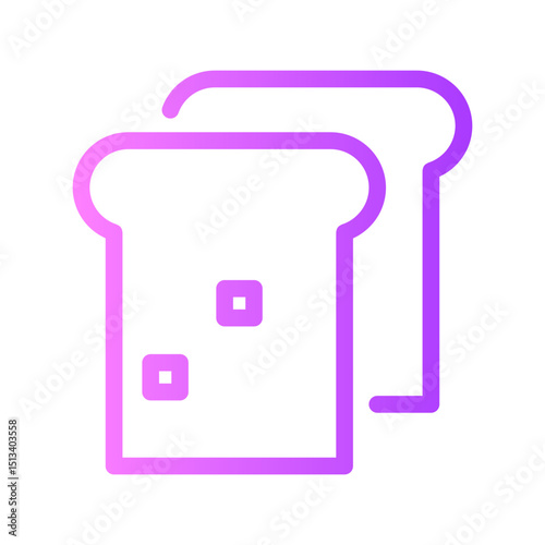 toast gradient icon