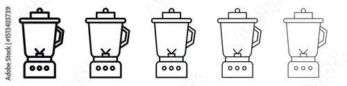 Blender icon Outline and flat style designs