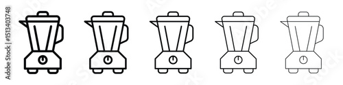 Blender icon Outline and flat style designs