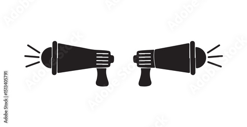 Minimal Megaphone with Strap for Public Campaign Messaging