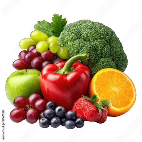 Colorful assortment of fresh fruits and vegetables (1)