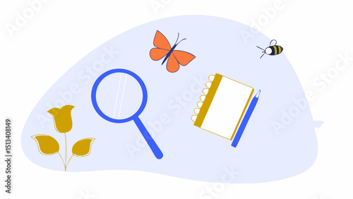 Embrace the Spring A Nature Journaling Adventure with Butterflies and Bees